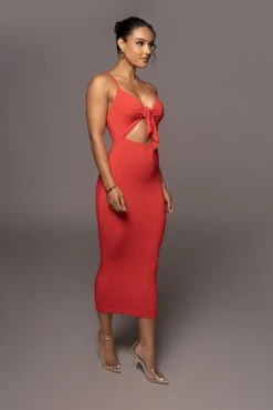 Red Soulmate Cut Out Dress -Lady Clothing Store PRODUCT MAY22022 124