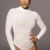 Ivory Kimber High Neck Bodysuit -Lady Clothing Store PRODUCT MAY22022 160
