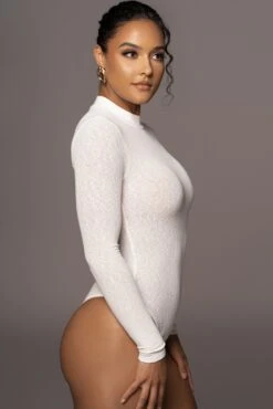 Ivory Kimber High Neck Bodysuit -Lady Clothing Store PRODUCT MAY22022 162