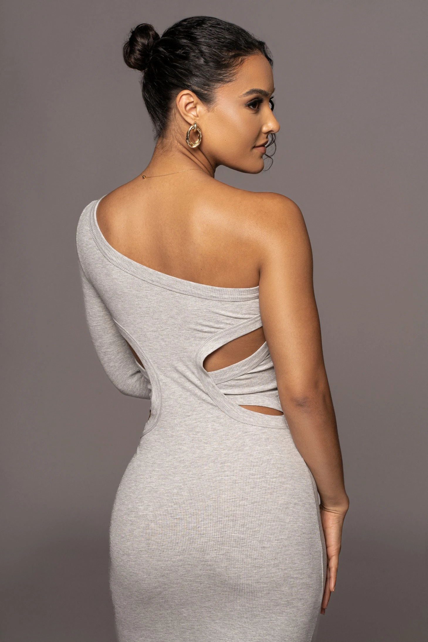 Grey Vixen One Shoulder Dress 5 Grey Vixen One Shoulder Dress - Image 3