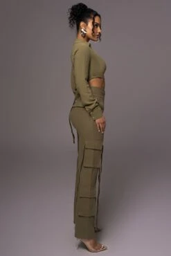 Olive Better Half Linen Utility Pants -Lady Clothing Store PRODUCT MAY232023 JUNEDROP1 190