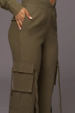 Olive Better Half Linen Utility Pants -Lady Clothing Store PRODUCT MAY232023 JUNEDROP1 203