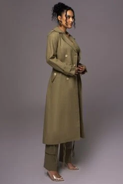 Olive One Step Closer Linen Coat -Lady Clothing Store PRODUCT MAY232023 JUNEDROP1 209