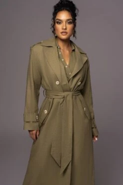 Olive One Step Closer Linen Coat -Lady Clothing Store PRODUCT MAY232023 JUNEDROP1 215