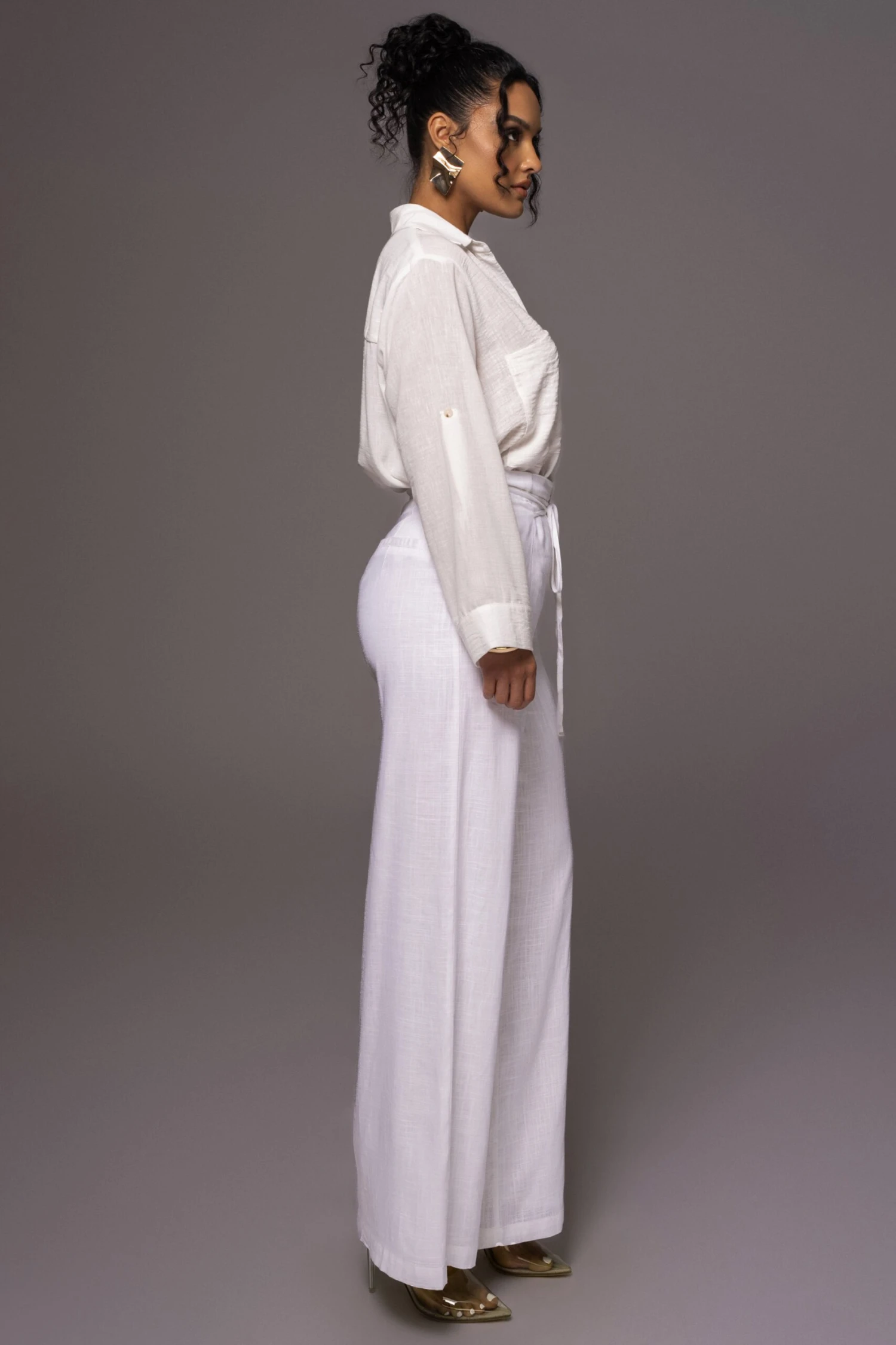 Off White By The Coast Crinkled Button Up 14 Off White By The Coast Crinkled Button Up - Image 12