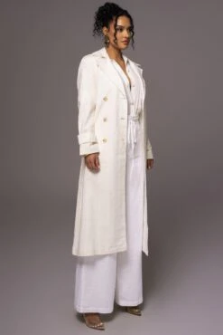 Off White One Step Closer Linen Coat -Lady Clothing Store PRODUCT MAY232023 JUNEDROP1 239