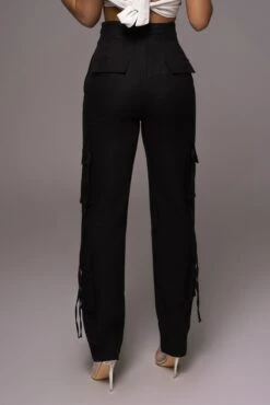 Black Better Half Linen Utility Pants -Lady Clothing Store PRODUCT MAY232023 JUNEDROP1 281