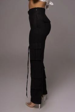 Black Better Half Linen Utility Pants -Lady Clothing Store PRODUCT MAY232023 JUNEDROP1 282