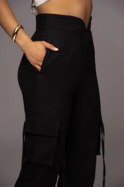 Black Better Half Linen Utility Pants -Lady Clothing Store PRODUCT MAY232023 JUNEDROP1 285