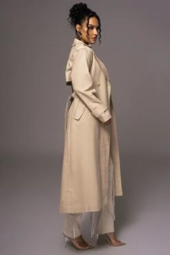 Beige One Step Closer Linen Coat -Lady Clothing Store PRODUCT MAY232023 JUNEDROP1 65