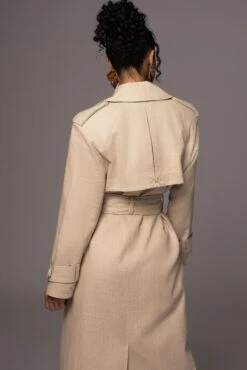 Beige One Step Closer Linen Coat -Lady Clothing Store PRODUCT MAY232023 JUNEDROP1 67