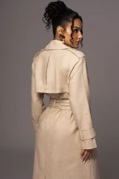 Beige One Step Closer Linen Coat -Lady Clothing Store PRODUCT MAY232023 JUNEDROP1 68
