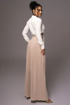 Beige After Sunset Pleated Pants -Lady Clothing Store PRODUCT MAY232023 JUNEDROP1 73