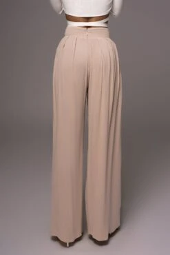 Beige After Sunset Pleated Pants -Lady Clothing Store PRODUCT MAY232023 JUNEDROP1 78