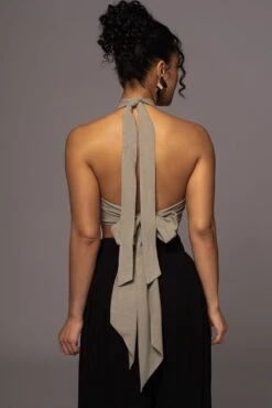 Light Olive No Promises Halter Top -Lady Clothing Store PRODUCT MAY232023 JUNEDROP1 90
