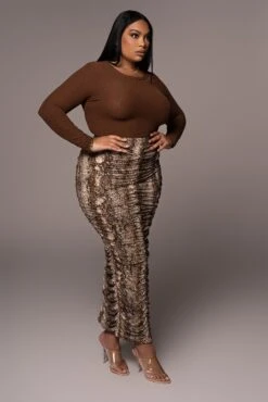 Snakeskin Halow Ruched Skirt -Lady Clothing Store PRODUCT NOV162021 PLUSSIZE 130 1658d92c 4fc6 42ef 920b d3ee624b077e