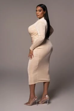 Buttercream Kara Mock Neck Dress 16 Buttercream Kara Mock Neck Dress -Lady Clothing Store PRODUCT NOV162021 PLUSSIZE 34