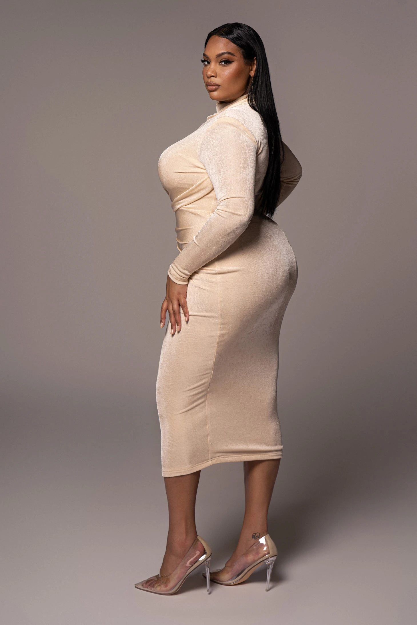 Buttercream Kara Mock Neck Dress 8 Buttercream Kara Mock Neck Dress - Image 6