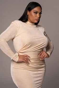 Buttercream Kara Mock Neck Dress 14 Buttercream Kara Mock Neck Dress -Lady Clothing Store PRODUCT NOV162021 PLUSSIZE 36