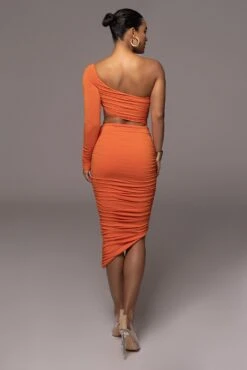 Orange Light Up The Night Dress -Lady Clothing Store PRODUCT NOV172022 12