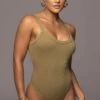 Olive Akito Ribbed Bodysuit -Lady Clothing Store PRODUCT NOV172022 130
