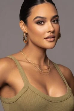 Olive Akito Ribbed Bodysuit -Lady Clothing Store PRODUCT NOV172022 132