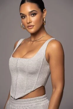 Grey More Than Friends Corset 21 Grey More Than Friends Corset -Lady Clothing Store PRODUCT NOV172022 220