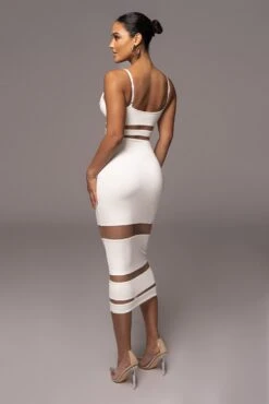 Ivory Alysiha Midi Dress -Lady Clothing Store PRODUCT NOV172022 28