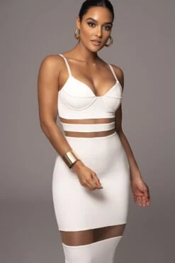 Ivory Alysiha Midi Dress -Lady Clothing Store PRODUCT NOV172022 32