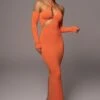 Orange Soledad Cross Maxi Dress -Lady Clothing Store PRODUCT NOV172022 83