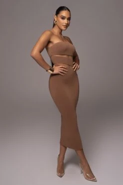 Pecan Unpredictable Midi Dress 28 Pecan Unpredictable Midi Dress -Lady Clothing Store PRODUCT NOV212022 DECDROP1 1