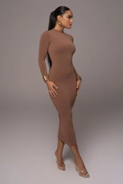 Pecan Lucia Mock Neck Midi Dress 14 Pecan Lucia Mock Neck Midi Dress -Lady Clothing Store PRODUCT NOV212022 DECDROP1 127