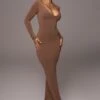 Pecan Made You Look Maxi Dress -Lady Clothing Store PRODUCT NOV212022 DECDROP1 136