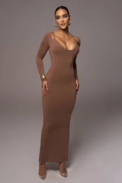 Pecan Made You Look Maxi Dress -Lady Clothing Store PRODUCT NOV212022 DECDROP1 137