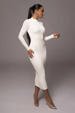 Ivory Shaye Mock Neck Dress -Lady Clothing Store PRODUCT NOV212022 DECDROP1 191