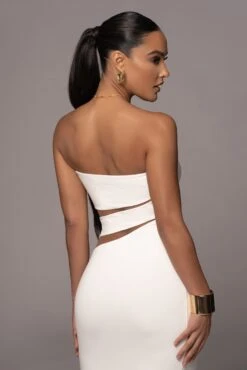 White Unpredictable Midi Dress -Lady Clothing Store PRODUCT NOV212022 DECDROP1 20