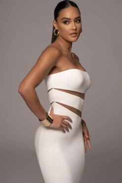 White Unpredictable Midi Dress -Lady Clothing Store PRODUCT NOV212022 DECDROP1 22