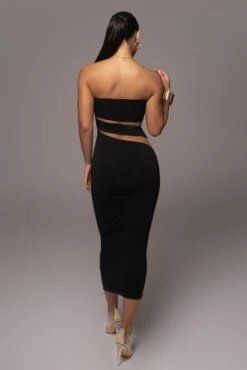 Black Unpredictable Midi Dress -Lady Clothing Store PRODUCT NOV212022 DECDROP1 41