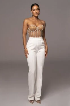 LIMITED EDITION Tan Rhinestone Crystal Corset 28 LIMITED EDITION Tan Rhinestone Crystal Corset -Lady Clothing Store PRODUCT NOV32022 HOLIDAY 150