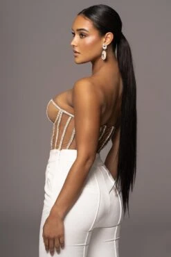 LIMITED EDITION Tan Rhinestone Crystal Corset 41 LIMITED EDITION Tan Rhinestone Crystal Corset -Lady Clothing Store PRODUCT NOV32022 HOLIDAY 156