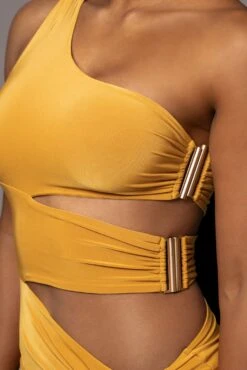 Mustard One Night Only Dress -Lady Clothing Store PRODUCT NOV32022 HOLIDAY 34