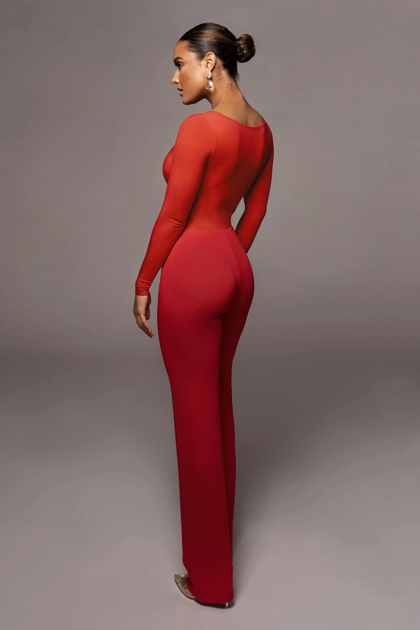 Jluxbasix Red Bethie Scoop Long Sleeve Bodysuit 10 Jluxbasix Red Bethie Scoop Long Sleeve Bodysuit - Image 8