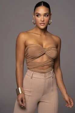 Almond New Heights Top -Lady Clothing Store PRODUCT NOV92022 HOLIDAY2 43