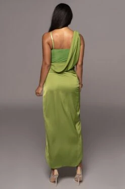 Green Kristiana Slit Dress -Lady Clothing Store PRODUCT OCT102022 HOLIDAY 130 d735b3bb c7b7 4b45 87f6 6557847e238b