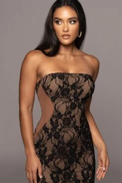 Noir/Tan Easy To Love Dress 16 Noir/Tan Easy To Love Dress -Lady Clothing Store PRODUCT OCT102022 HOLIDAY 32