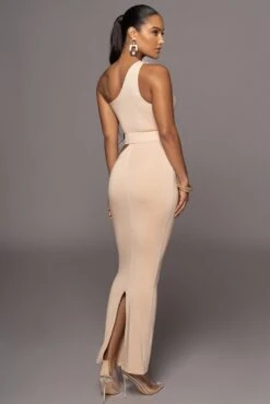 Tan Jluxbasix Azuree Cutout Dress -Lady Clothing Store PRODUCT OCT32022 PART2 15