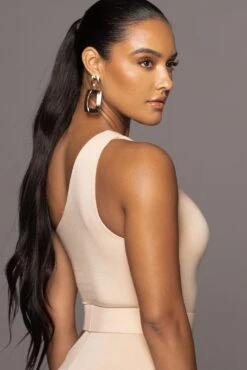 Tan Jluxbasix Azuree Cutout Dress -Lady Clothing Store PRODUCT OCT32022 PART2 19