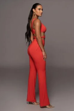 Jluxbasix Red Not So Yoga Pants -Lady Clothing Store PRODUCT OCT32022 PART2 93