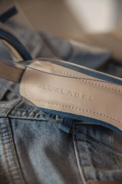 Dark Denim Walk The Line Clear Pumps -Lady Clothing Store PRODUCT OCT7DENIM ACCESSORIES 5