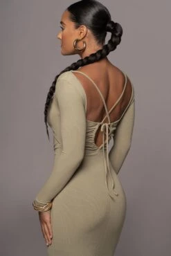 Olive Mesmerize Midi Dress -Lady Clothing Store PRODUCT SEPT192022 92